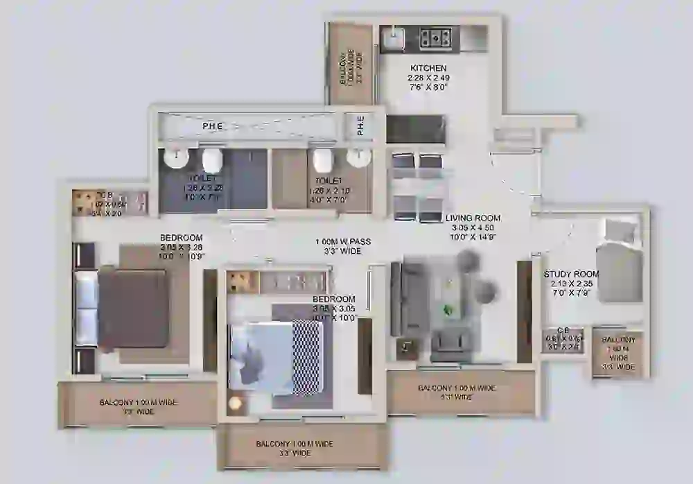2.5 BHK